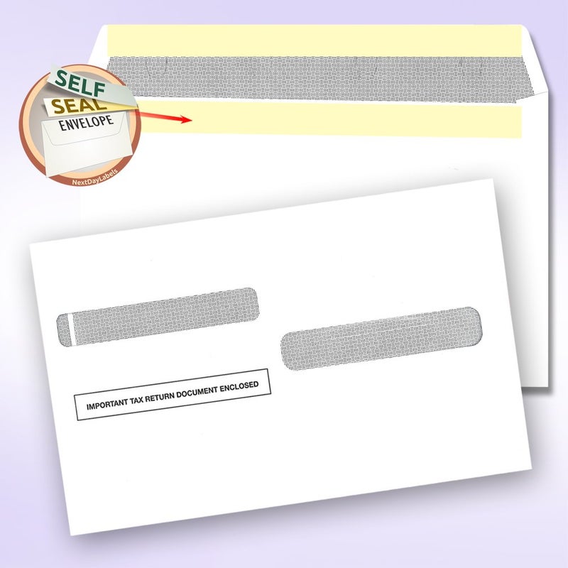 Quality Paper W-2 Forms Blank Paper 4-Up Version"NO Instructions on Back" for Laser and Ink Jet Printer (Forms & Self Seal Envelopes) (100 Sets) - Image 2
